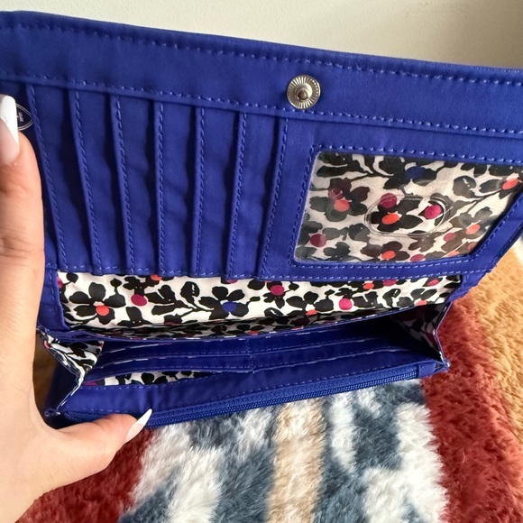 Vera Bradley Cobalt Blue Quilted Wallet - Picture 3 of 6